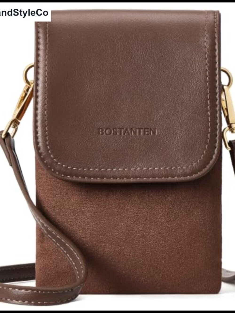 Small RFID Crossbody Phone Bag Faux Suede Vegan Leather Purse Travel